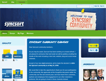 Tablet Screenshot of community.syncsort.com